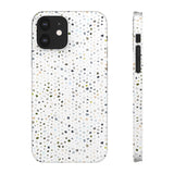 White Terrazzo Phone Case