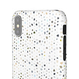 White Terrazzo Phone Case