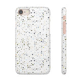 White Terrazzo Phone Case