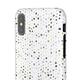 White Terrazzo Phone Case