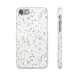 White Terrazzo Phone Case