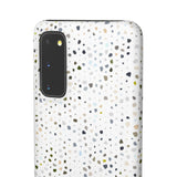White Terrazzo Phone Case
