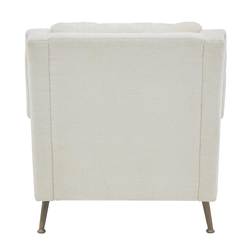 Winston KD Fabric Accent Arm Chair Gold legs