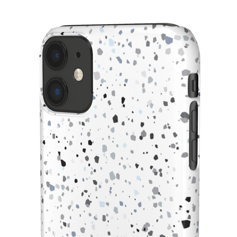 White Terazzo Phone Case
