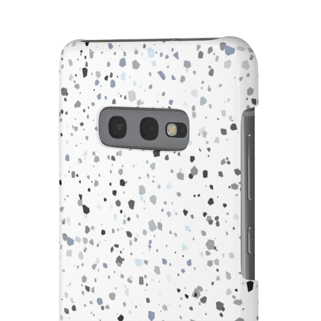 White Terazzo Phone Case