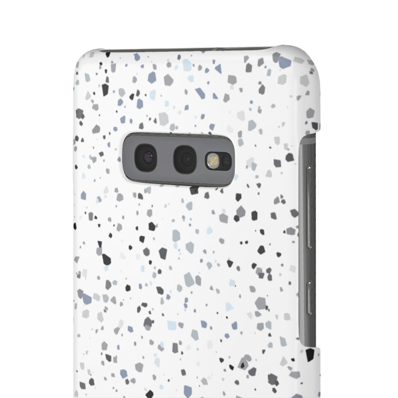 White Terazzo Phone Case