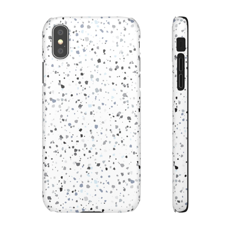 White Terazzo Phone Case