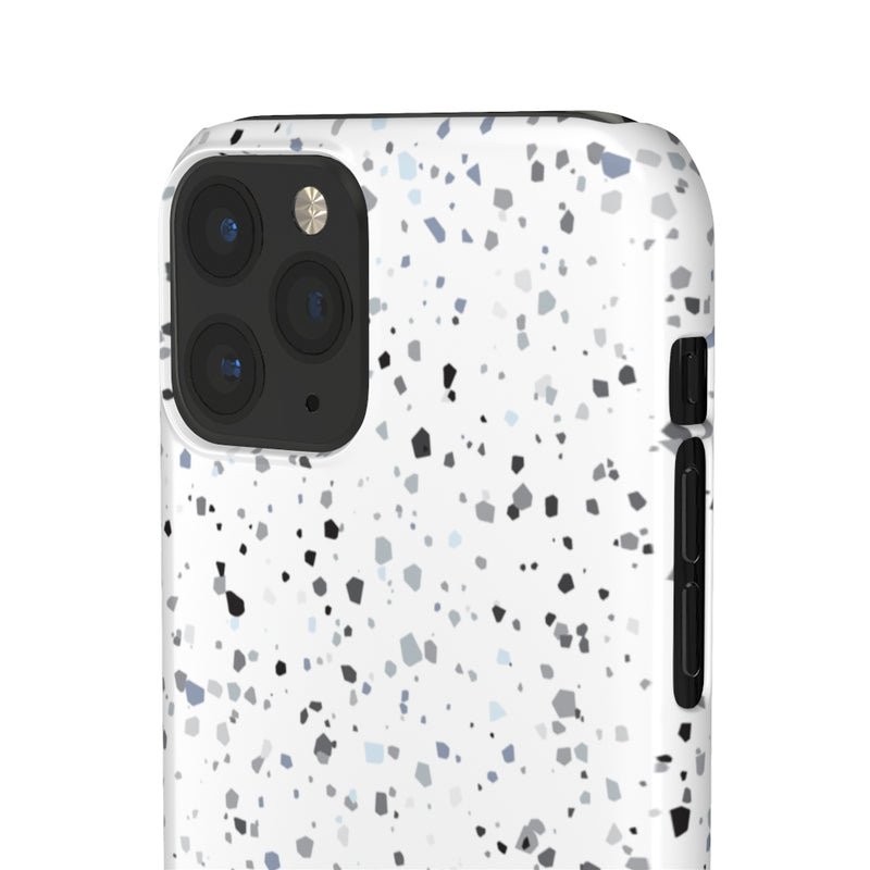 White Terazzo Phone Case