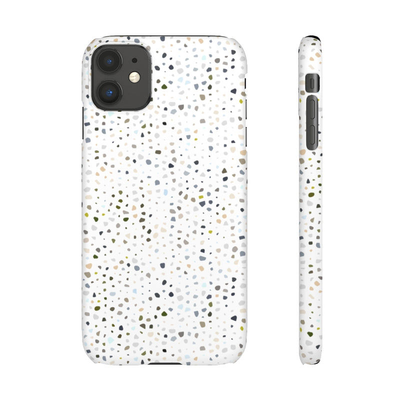 White terrazzo phone case, modern phone case, cute phone case, minimalist phone case, abstract phone case, phone cases, iphone cases, iphone, boho phone case, cute phone cases, geometric phone case, phone case ideas, iphone case, terrazzo phone case, accessories aesthetic, aesthetic phone, apple products, boho style phone case, snap case, cell phone cases, cute geometric phone case, teen phone cases, best cell phone cases, trendy cases, iPhone phone case, samsung cases, trendy phone case