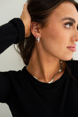 Baguette Hoop Earrings