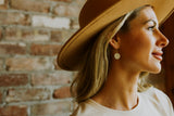 Uma Gold Hammered Hoop Earrings