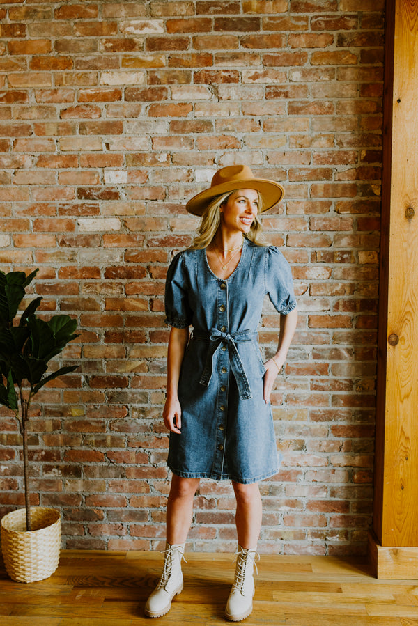 Denim Midi Dress