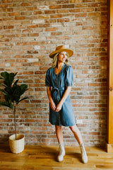 Denim Midi Dress