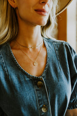 Mini Disc Gold Chain Necklace