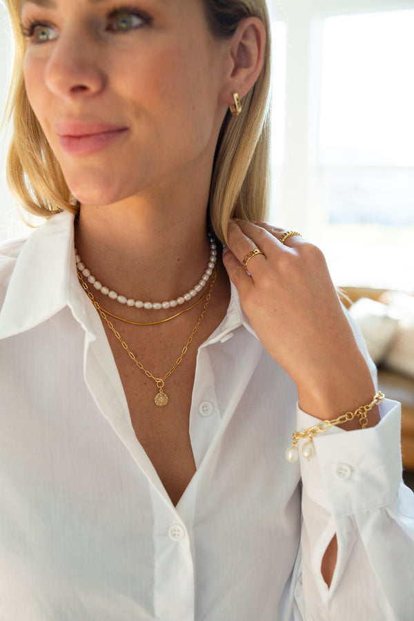 Gold Cocoon Necklace