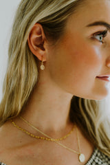 Starburst Pendant Huggie Earrings