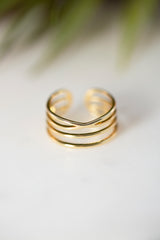 Gold Vermeil Layered Ring