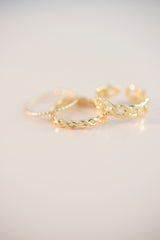 Gold Curb Chain Ring