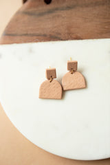 Pastel Geometric Clay Earrings