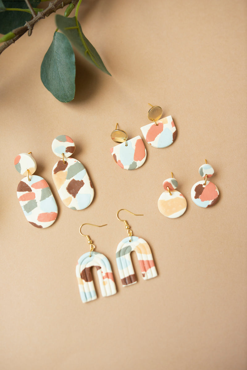 Terrazzo Clay Earrings
