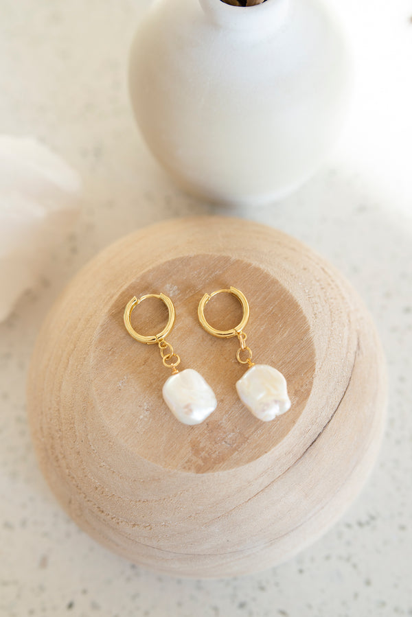 Keshi Pearl Earrings