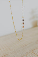 Mini Disc Gold Chain Necklace