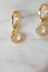 Myla Dainty 0-Ring Huggie Earrings