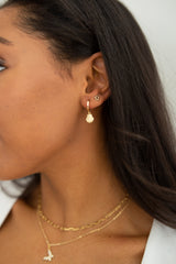 Gold Filled Butterfly Charm Necklace