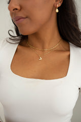 Gold Filled Butterfly Charm Necklace
