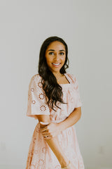 Blush Eyelet Dress