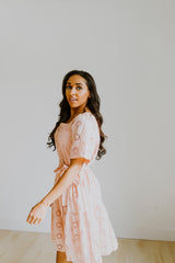 Blush Eyelet Dress