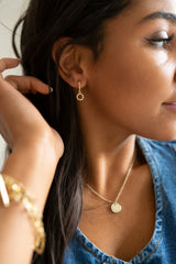Myla Dainty 0-Ring Huggie Earrings
