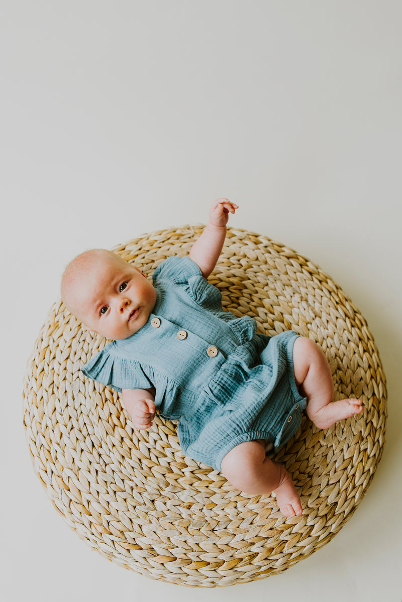 Seafoam Baby Romper