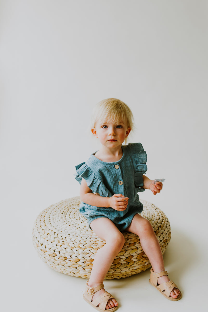 Seafoam Baby Romper