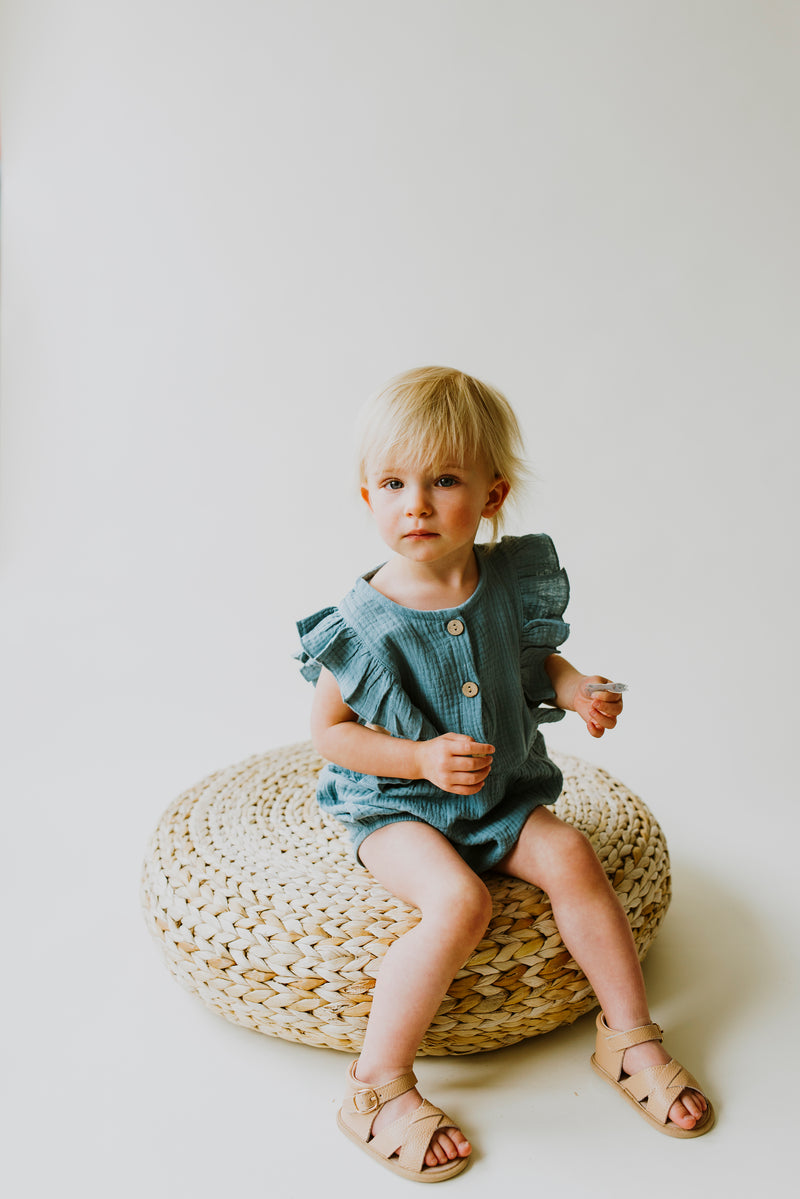 Seafoam Baby Romper