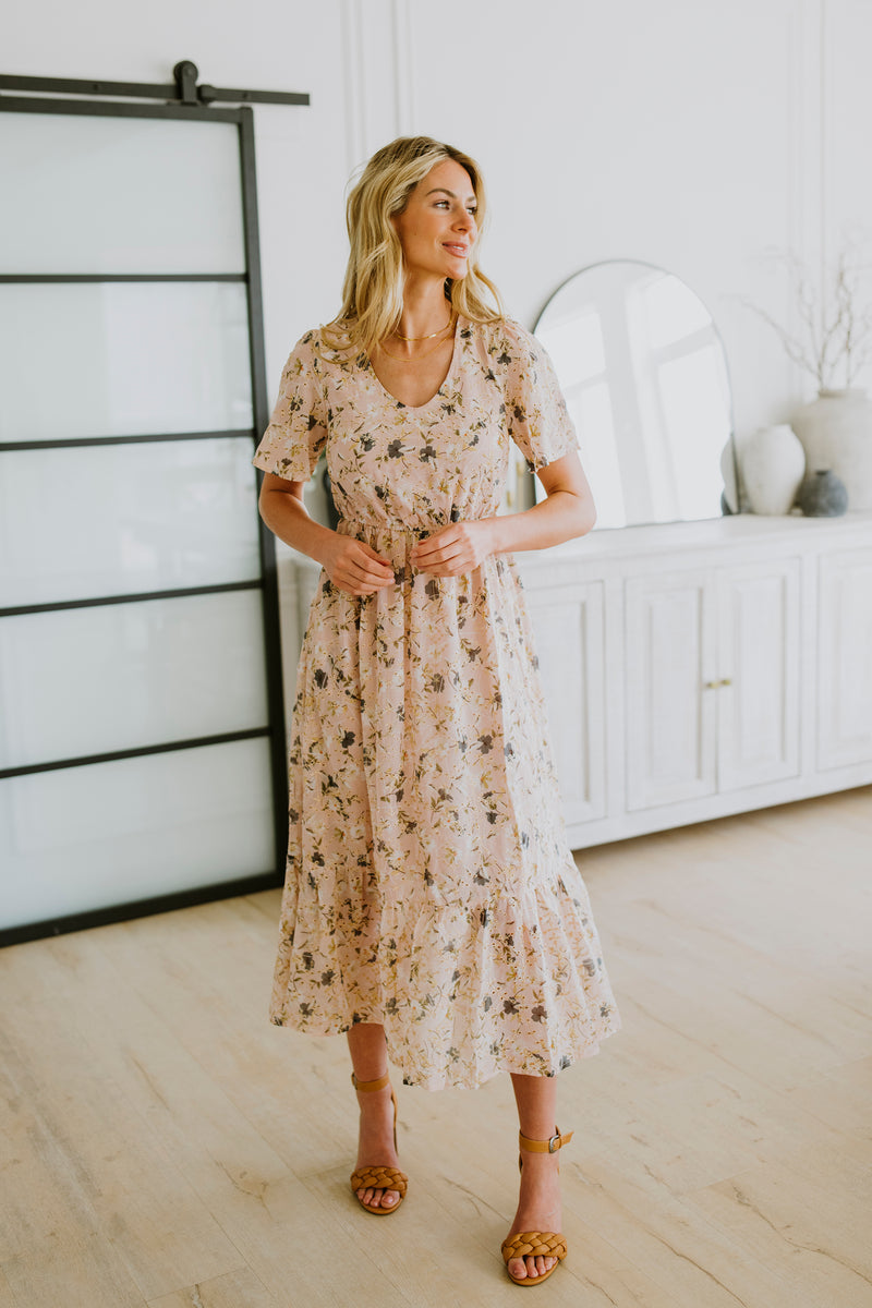 Vera Pink Floral Maxi Dress