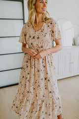 Vera Pink Floral Maxi Dress