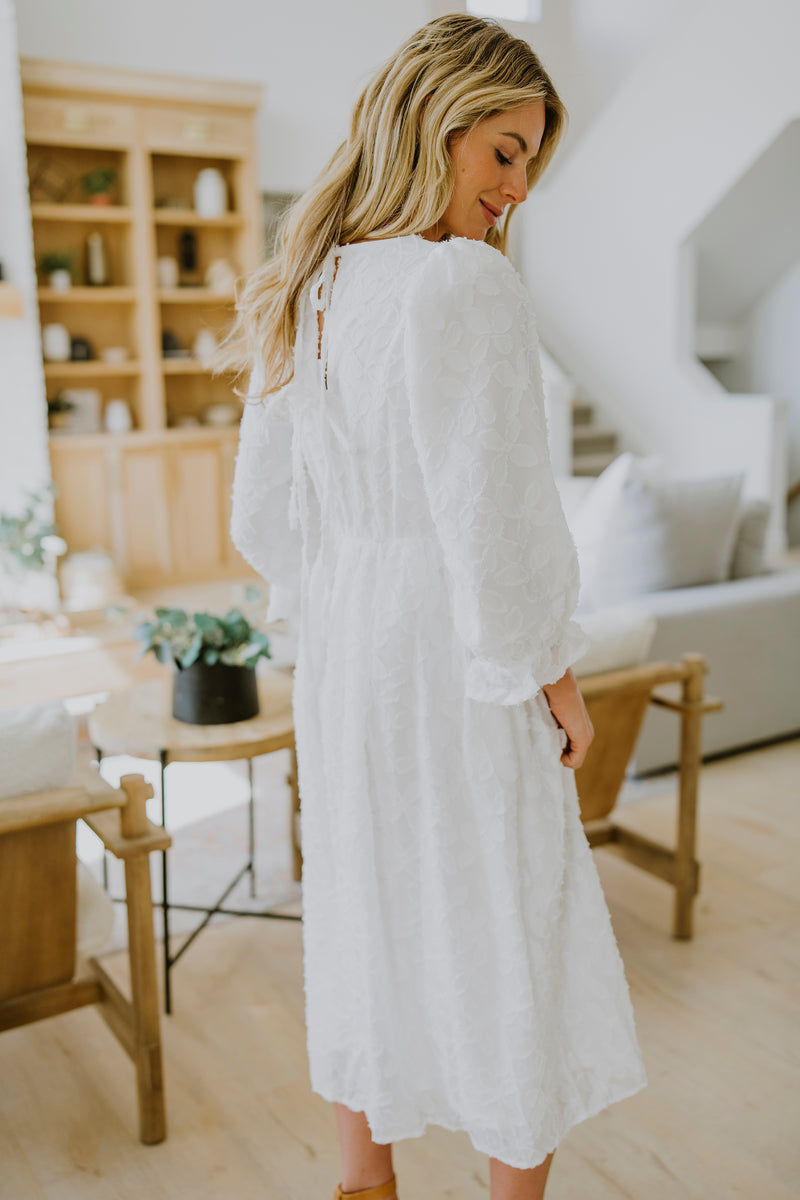 Kenedi Ivory Floral Dress