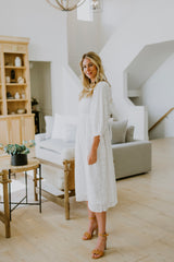 Kenedi Ivory Floral Dress