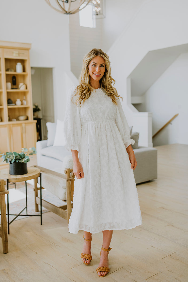 Kenedi Ivory Floral Dress