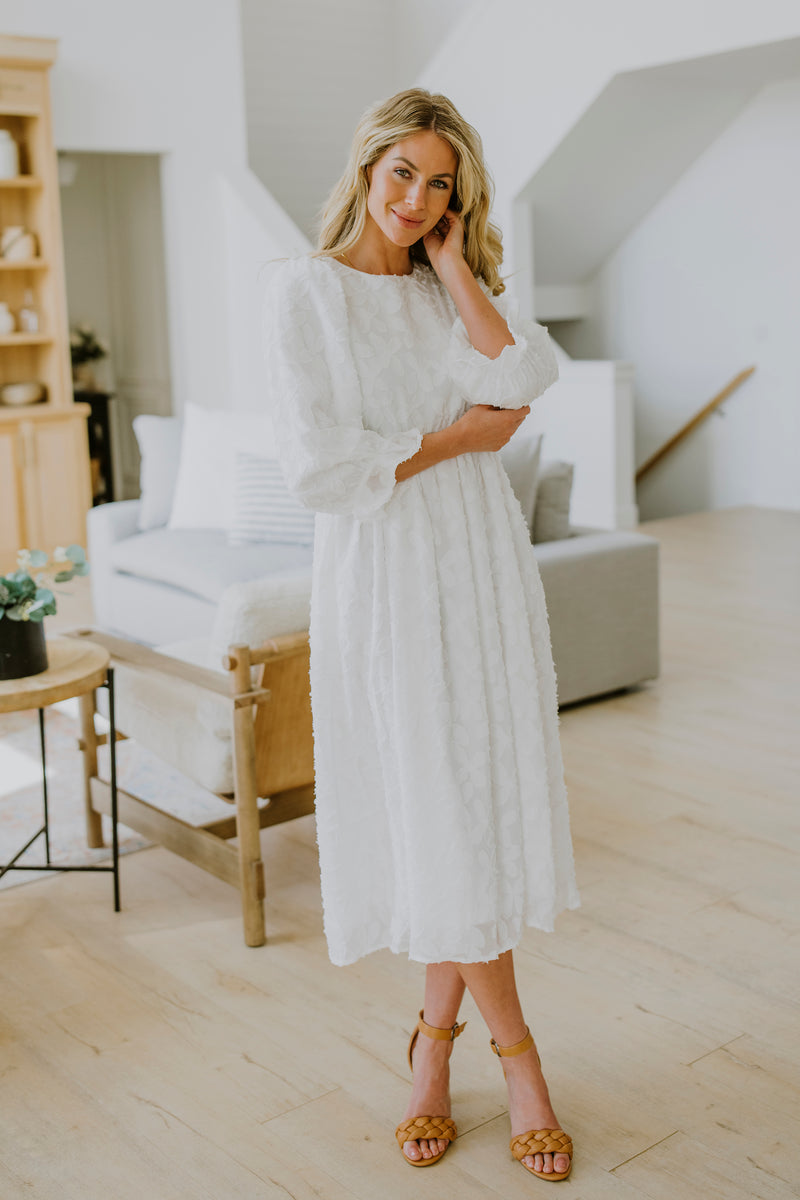 Kenedi Ivory Floral Dress
