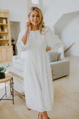 Kenedi Ivory Floral Dress