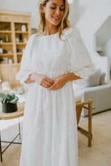 Kenedi Ivory Floral Dress