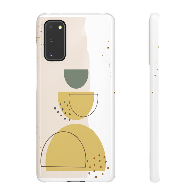 Mid Century Modern Phone Case in Yellow/Green/Pink