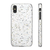 White Terrazzo Phone Case