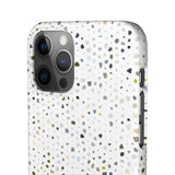 White Terrazzo Phone Case