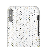 White Terrazzo Phone Case