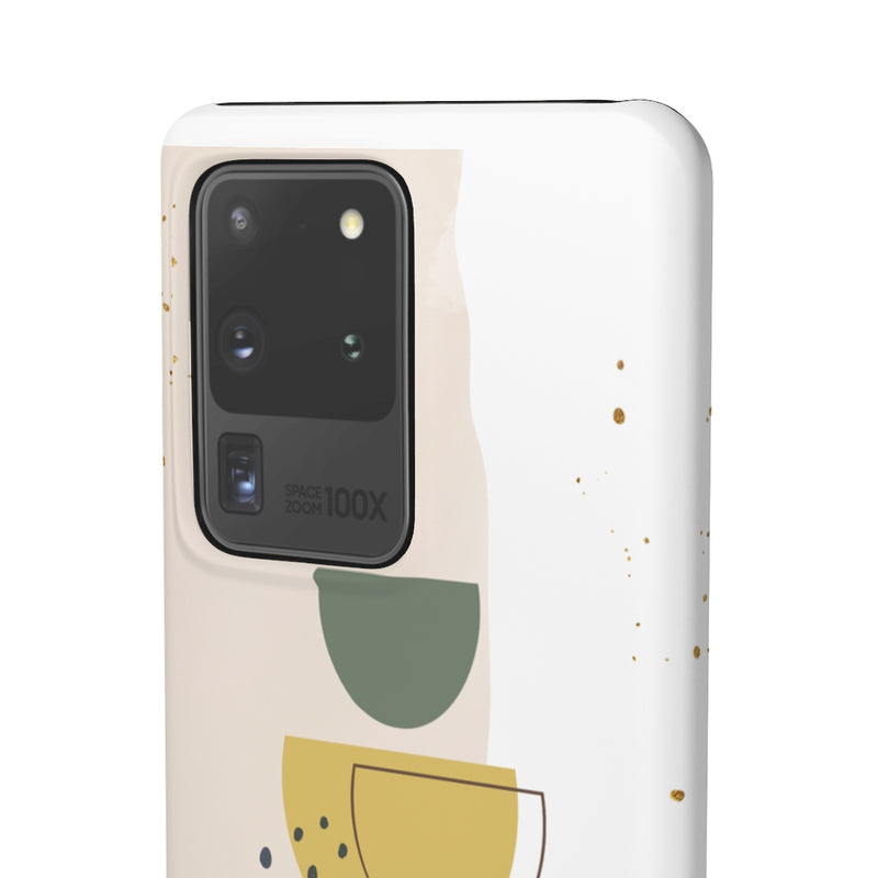 Mid Century Modern Phone Case in Yellow/Green/Pink