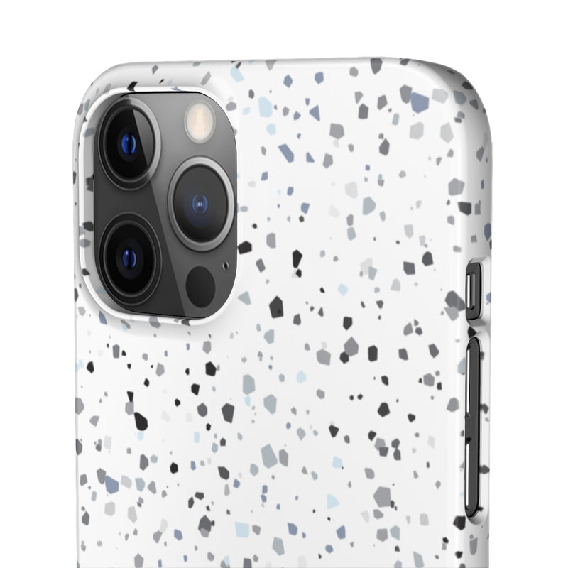 White Terazzo Phone Case