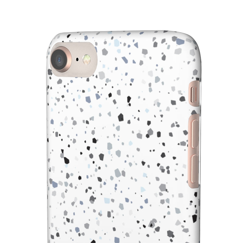White Terazzo Phone Case